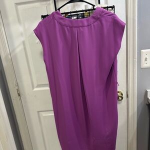 Rachel Zoe Purple Pleated Sheath Dress for Wedding Guest